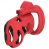  Cage de chasteté Dinoz 6.5 x 3cm Noir-Rouge
